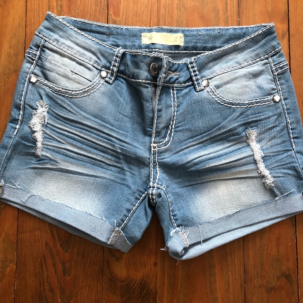 Denim shorts